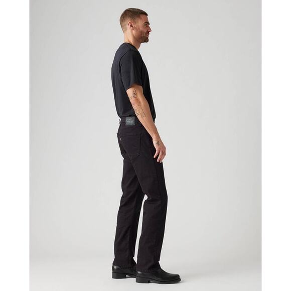 LEVI'S Men's 505 Regular Fit Jeans Size 36X30 In Native Cali Levi's Flex Black - Picture 3 of 13